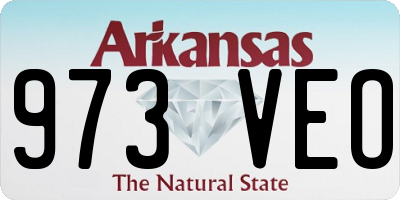 AR license plate 973VEO