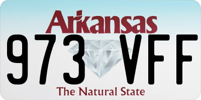 AR license plate 973VFF