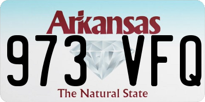 AR license plate 973VFQ