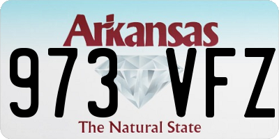 AR license plate 973VFZ