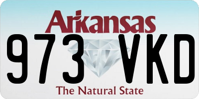 AR license plate 973VKD