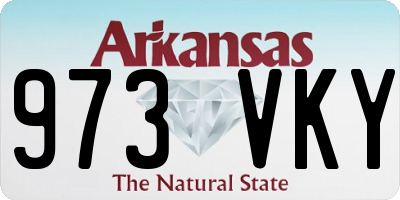AR license plate 973VKY