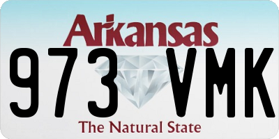 AR license plate 973VMK
