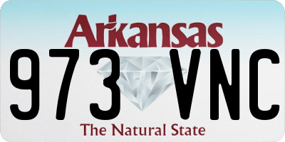 AR license plate 973VNC