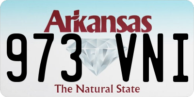 AR license plate 973VNI