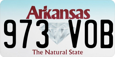 AR license plate 973VOB