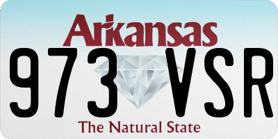 AR license plate 973VSR