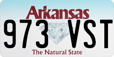 AR license plate 973VST