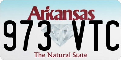 AR license plate 973VTC