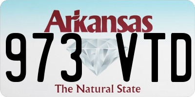 AR license plate 973VTD