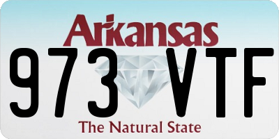 AR license plate 973VTF
