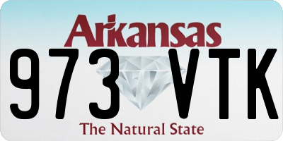 AR license plate 973VTK