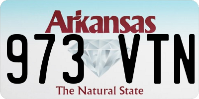 AR license plate 973VTN