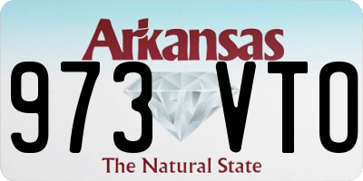 AR license plate 973VTO