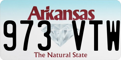 AR license plate 973VTW