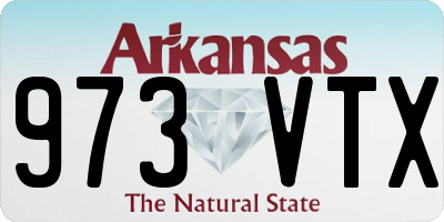 AR license plate 973VTX