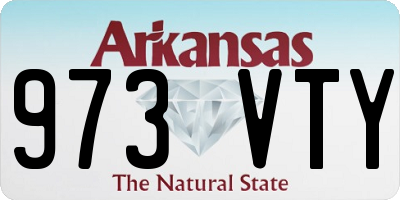 AR license plate 973VTY