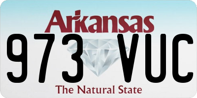 AR license plate 973VUC