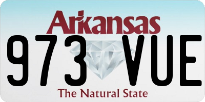 AR license plate 973VUE