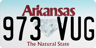 AR license plate 973VUG