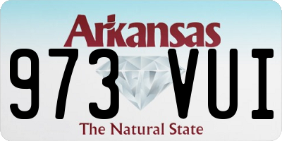 AR license plate 973VUI
