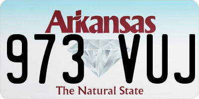 AR license plate 973VUJ