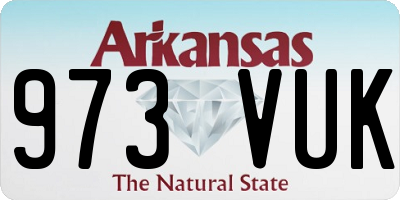 AR license plate 973VUK