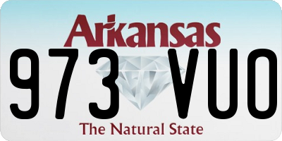 AR license plate 973VUO