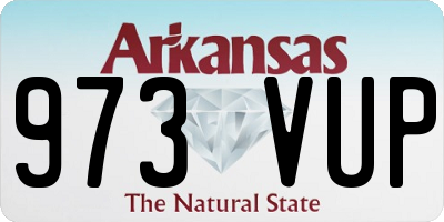 AR license plate 973VUP