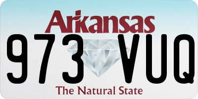 AR license plate 973VUQ