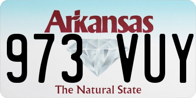 AR license plate 973VUY