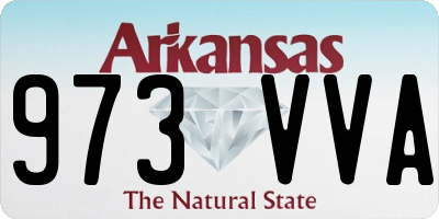 AR license plate 973VVA