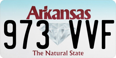 AR license plate 973VVF