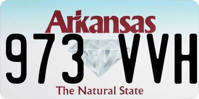 AR license plate 973VVH