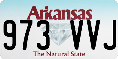 AR license plate 973VVJ