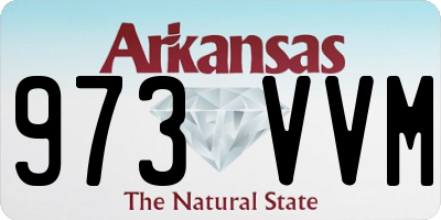 AR license plate 973VVM
