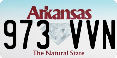 AR license plate 973VVN