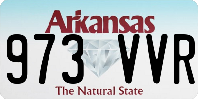 AR license plate 973VVR