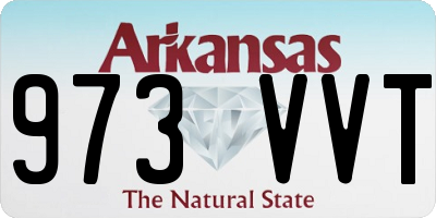 AR license plate 973VVT