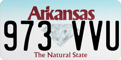AR license plate 973VVU