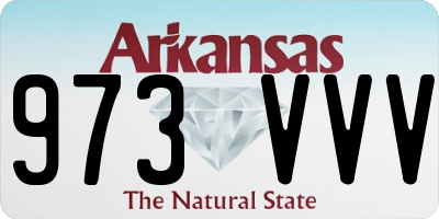 AR license plate 973VVV
