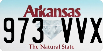 AR license plate 973VVX