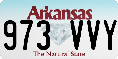 AR license plate 973VVY