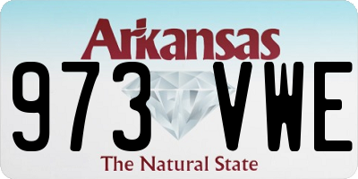 AR license plate 973VWE