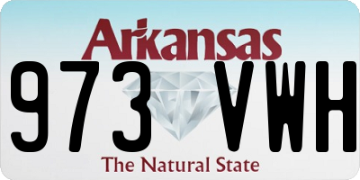 AR license plate 973VWH