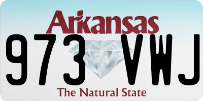 AR license plate 973VWJ