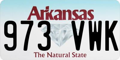 AR license plate 973VWK