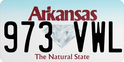 AR license plate 973VWL