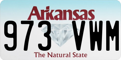 AR license plate 973VWM