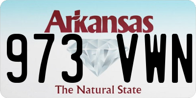 AR license plate 973VWN